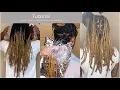 TUTORIAL HOW I COLORED RETWISTED HIS DREADS