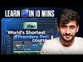 Learn Editing in 10 minutes Premiere Pro tutorial