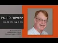 Aug 13 2022 - Paul Weston Funeral Service