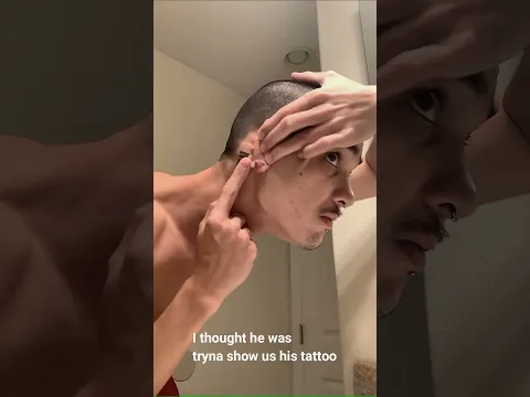I thought he was tryna show us his tattoo