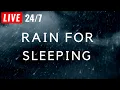 Lagu 🔴 Rain Sounds for Sleeping - BLACK SCREEN - Sleep FAST with Heavy Rain