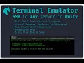 SSH Terminal Emulator for Unity - iOS Touch Input Demo