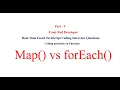 Map vs forEach in JavaScript Difference between map and forEach method in JavaScript