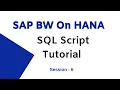 SAP BW On Hana SQL Script Tutorial SAP HANA SQL DDL Basics - 6