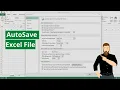 Learn How to Enable Autosave in Microsoft Excel Save Each File Automatically in Excel 100 Works