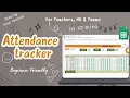 How to create Attendance Tracker for Teachers Teams HR Step-by-Step Tutorial Google Sheets