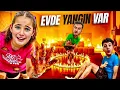 ELİF SİNEM EVDE YANGIN VAR !! YANGINDAN KAÇIŞ !! 