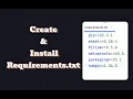 Python requirements txt Master It in Minutes Create Install