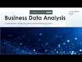 Data Visualization Presentation - Analyzing business data using Pandas Numpy Seaborn Matplotlib