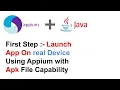 Tutorial-3 Part-2 Launch Mobile Application on Real Device by Appium find Device Version Name