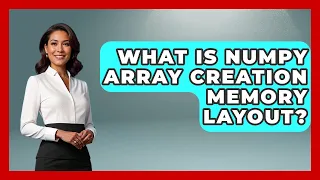 What Is NumPy Array Creation Memory Layout - Python Code School
