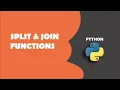 Split and join functions in Python Modules In Python Hindi