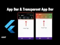 Flutter Tutorial - App Bar Design UI Transparent App Bar