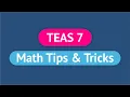 TEAS 7 Math Tips TEAS Test Prep for the Math Section 2025