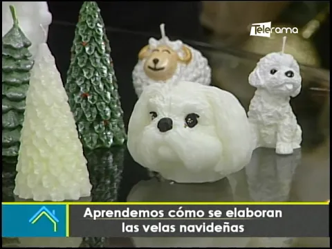 Aprendemos cómo se elaboran las velas navideñas