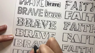 Easy Fancy Letters - How to Make Plain Letters Fancy without Hand-Lettering