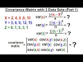 Covariance 10 of 17 Covariance Matrix with 3 Data Sets Part 1