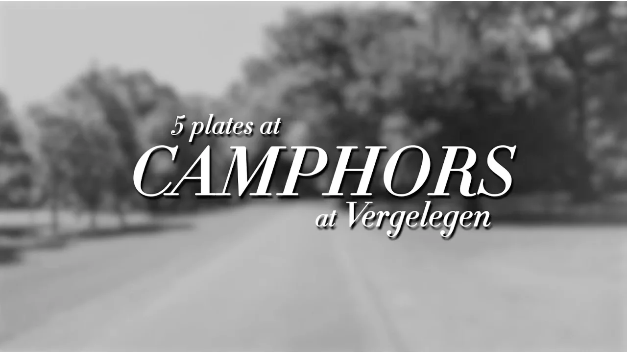 5 plates at Camphors at Vergelegen