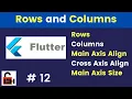 Row and Columns in Flutter Mobile Development - Flutter Tutorials