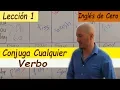 How to conjugate ANY VERB in English SIMPLE PRESENT EASY LESSON 1