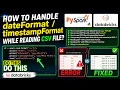 110 How to handle dateFormat timestampFormat while reading csv file PART 110