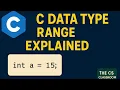 C Language Explained Calculate Range of Data Types Easily int float char double
