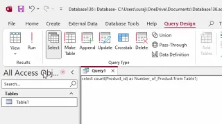 Creating count query with count function in Microsoft Access sql COMPUTEREXCELSOLUTION