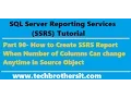SSRS Tutorial 90 - How to Create SSRS Report with Dynamic Columns Source Definition Change