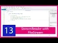 C IO Tutorial - FileStream with StreamReader