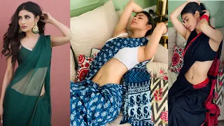mouni roy hot saree photoshoot part 3 actress mouni roys ethereal saree fashion looks compilation