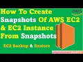 Take Snapshot of AWS EC2 Instance and create EC2 instance from snapshot Backup Restore of an EC2
