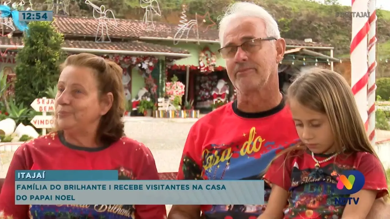 Família do Brilhante recebe visitantes na Casa do Papai Noel