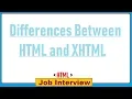 9 Differences Between HTML and XHTML