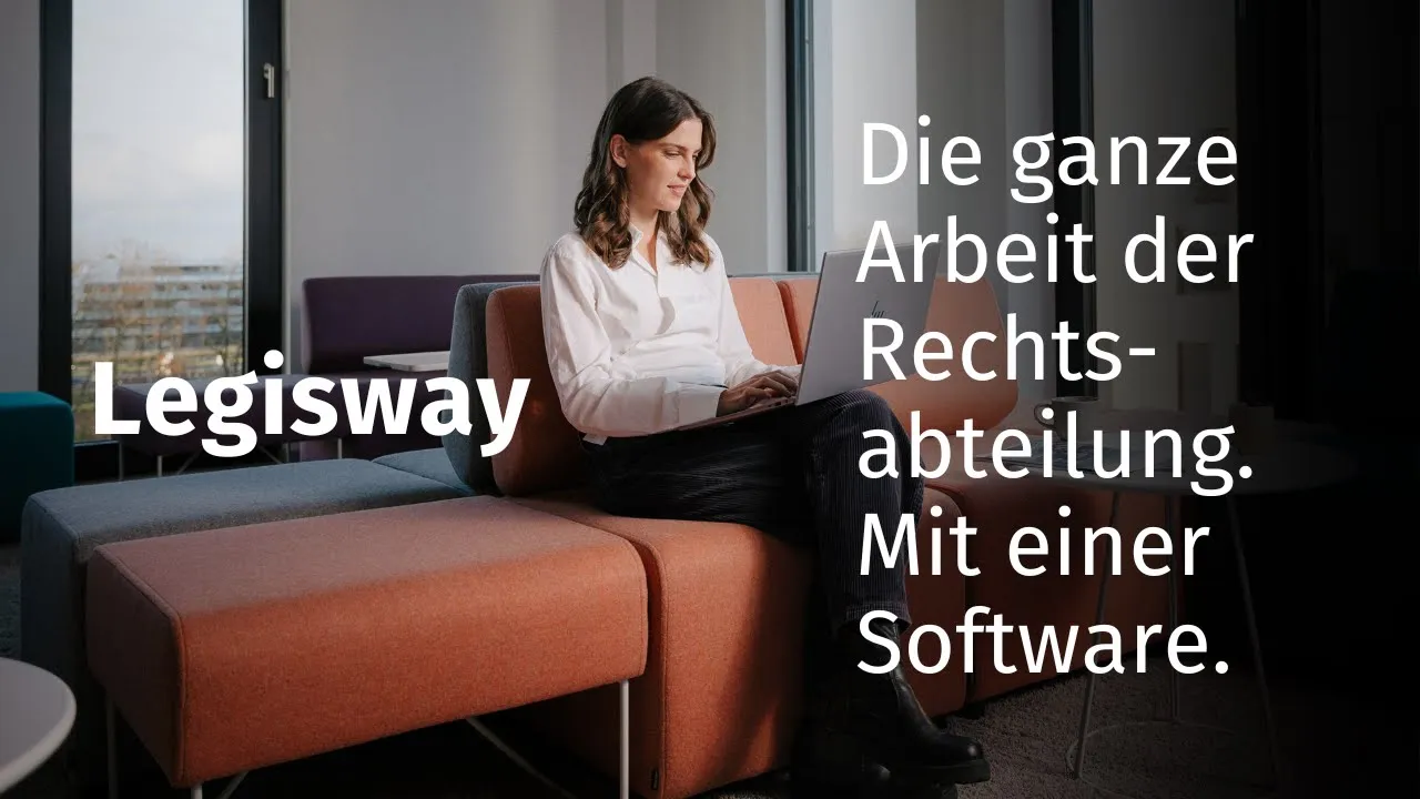 Legisway - Wolters Kluwer — Legisway — Software for Legal Departments (YouTube video ad)