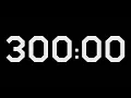 300 Minute Timer Countdown 5 Hours 18000 Second Black Screen with Alarm Sound