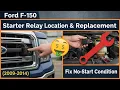 Ford F-150 Starter Relay Location Replacement 2009-2014 Fix No-Start Condition