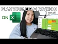 How I schedule track my EXAM REVISION free template