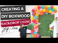 Creating A DIY Boxwood Backdrop Using Zip Ties