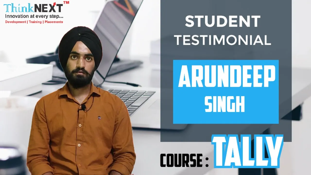 Student Testimonial for Tally Course in Chandigarh