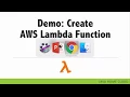 Session 2 Demo AWS Lambda Creating Function