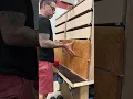 The easy way to install drawer fronts! #woodworking