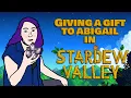Giving a Gift to Abigail in Stardew Valley Animation