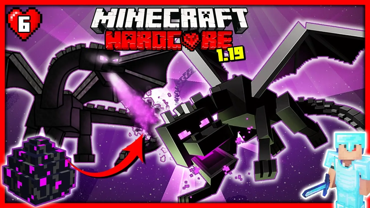 I Beat the ENDER DRAGON in Minecraft HARDCORE