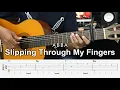 Download Lagu Slipping Through My Fingers - ABBA - Fingerstyle Guitar Tutorial + TAB \u0026 Lyrics