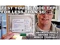 Test Your Blood Type for Under 6 EldonCard In-Home Test
