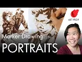 Download Lagu Real Time Portrait Drawing: Marker Demo for Self-Taught Artists
