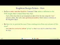 Private Constructors Singleton Design Pattern