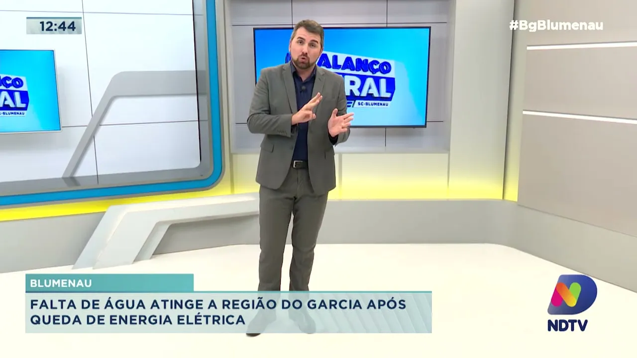 Falta de água atinge a região do Garcia em Blumenau