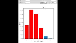 Binomial distribution calculator in python - probability course