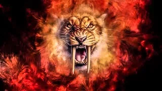 النمر السيفي او سميلودون صائد الماموث وملك الوحوش ذو الأسنان السيفية 